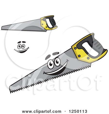 Clipart of Saws - Royalty Free Vector Illustration by Vector Tradition SM
