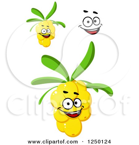 Clipart of Yellow Berries - Royalty Free Vector Illustration by Vector Tradition SM