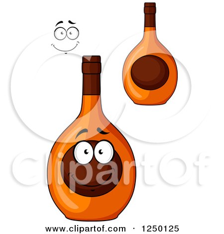 Clipart of Alcohol Bottles - Royalty Free Vector Illustration by Vector Tradition SM