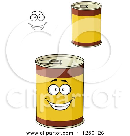 Clipart of Food Cans - Royalty Free Vector Illustration by Vector Tradition SM