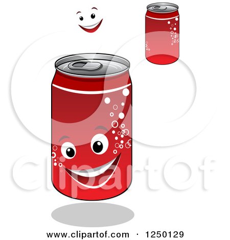 Clipart of Soda Cola Cans - Royalty Free Vector Illustration by Vector Tradition SM