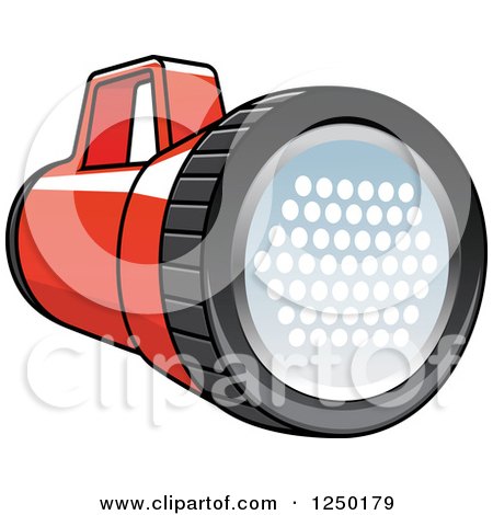 Clipart of a Flashlight - Royalty Free Vector Illustration by Vector Tradition SM