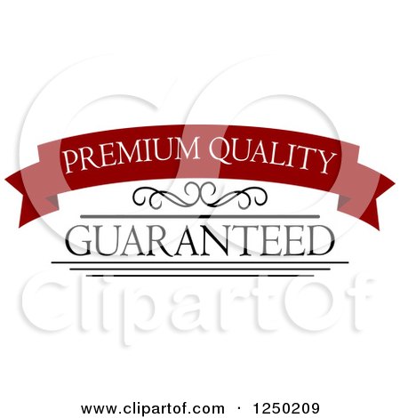 Clipart of a Quality Label - Royalty Free Vector Illustration by Vector Tradition SM