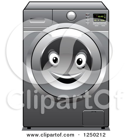 Clipart of a Washing Machine - Royalty Free Vector Illustration by Vector Tradition SM