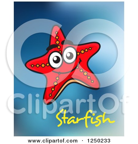Clipart of a Starfish with Text - Royalty Free Vector Illustration by Vector Tradition SM