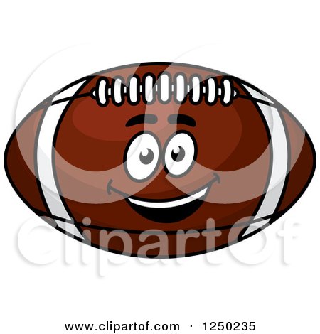 Clipart of a Football Character - Royalty Free Vector Illustration by Vector Tradition SM