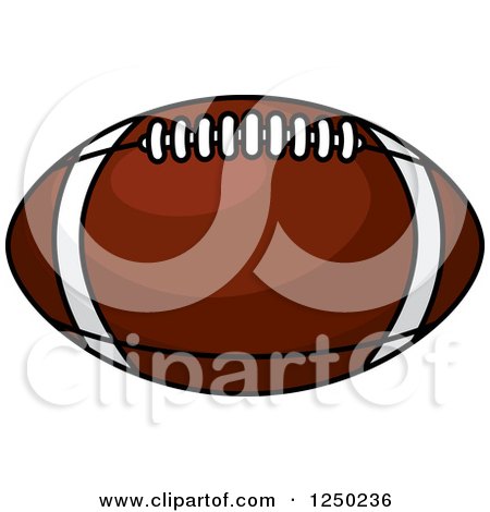 Clipart of a Football - Royalty Free Vector Illustration by Vector Tradition SM