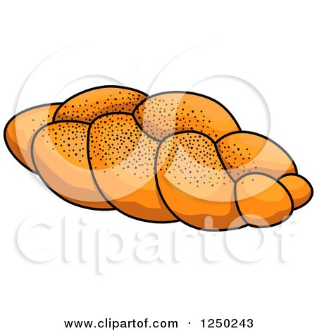 Clipart of Plaited Bread - Royalty Free Vector Illustration by Vector Tradition SM