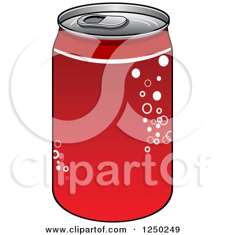 Clipart of a Soda Cola Can - Royalty Free Vector Illustration by Vector Tradition SM