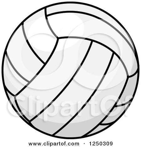 Clipart of a Volleyball - Royalty Free Vector Illustration by Vector Tradition SM