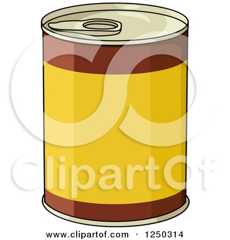 Clipart of a Food Can - Royalty Free Vector Illustration by Vector Tradition SM