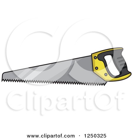 Clipart of a Saw - Royalty Free Vector Illustration by Vector Tradition SM