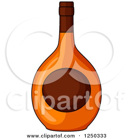 Clipart of an Alcohol Bottle - Royalty Free Vector Illustration by Vector Tradition SM