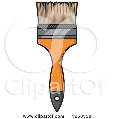 Clipart of a Paintbrush - Royalty Free Vector Illustration by Vector Tradition SM