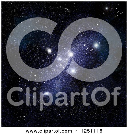 Clipart of a Background of a Starfield - Royalty Free Illustration by KJ Pargeter
