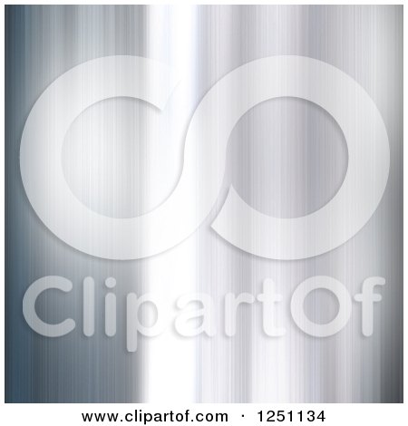 Clipart of a Shiny Brushed Metal Background - Royalty Free Illustration by KJ Pargeter