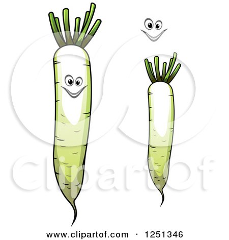Clipart of Parsnips - Royalty Free Vector Illustration by Vector Tradition SM