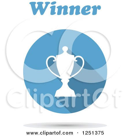 Clipart of a Trophy with Winner Text - Royalty Free Vector Illustration by Vector Tradition SM