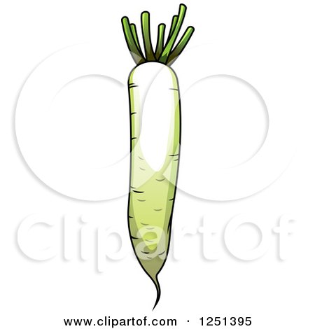 Clipart of a Parsnip - Royalty Free Vector Illustration by Vector Tradition SM