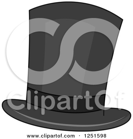 Clipart of a Top Hat - Royalty Free Vector Illustration by BNP Design Studio