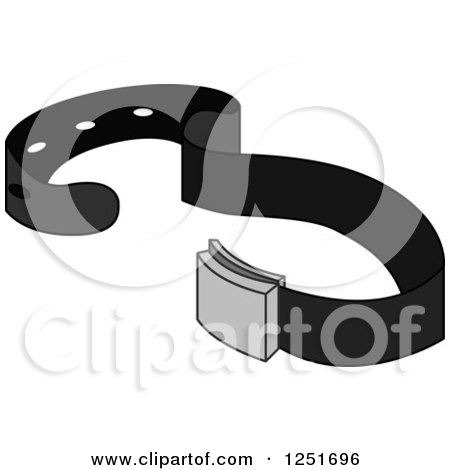 Clipart of a Mens Belt - Royalty Free Vector Illustration by BNP Design Studio