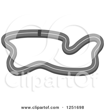 Clipart of a Race Car Track - Royalty Free Vector Illustration by BNP Design Studio