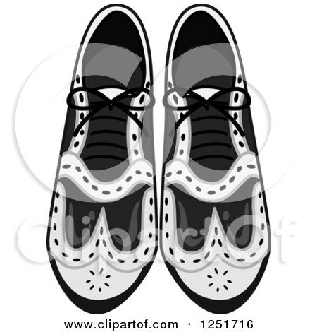 Clipart of Men's Dress Shoes - Royalty Free Vector Illustration by BNP Design Studio