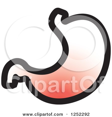 Clipart of a Stomach - Royalty Free Vector Illustration by Lal Perera