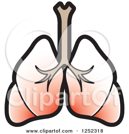 Clipart of Lungs - Royalty Free Vector Illustration by Lal Perera