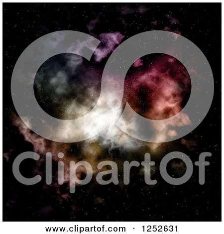 Clipart of a Colorful Nebula Background - Royalty Free Illustration by KJ Pargeter
