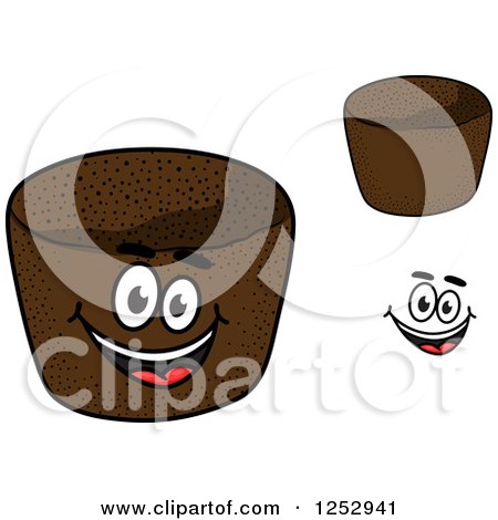 Clipart of Rye Breads - Royalty Free Vector Illustration by Vector Tradition SM