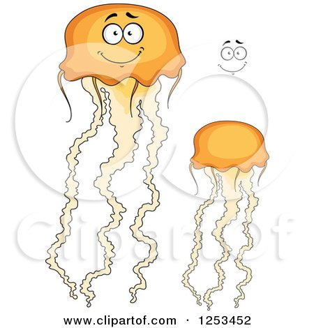 Clipart of Jellyfish - Royalty Free Vector Illustration by Vector Tradition SM