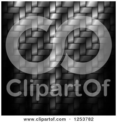 Clipart of a Carbon Fiber Background with Dark Lighting - Royalty Free Vector Illustration by vectorace