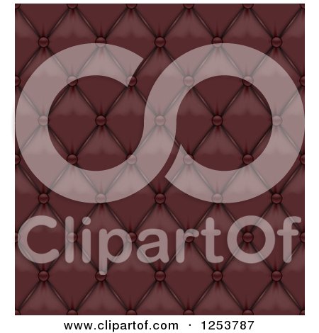 Clipart of a Seamless Background of Brown Leather Upholstery - Royalty Free Vector Illustration by vectorace