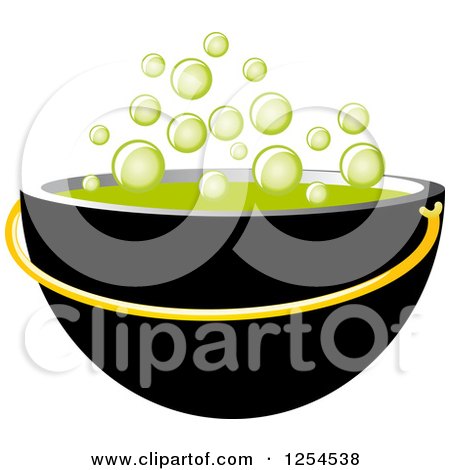 Clipart of a Bubbly Cauldron - Royalty Free Vector Illustration by Vector Tradition SM