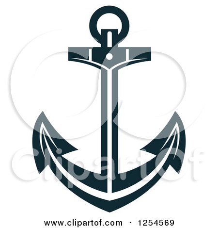 Clipart of an Anchor - Royalty Free Vector Illustration by Vector Tradition SM