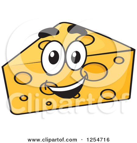 Clipart of a Wedge of Cheese - Royalty Free Vector Illustration by Vector Tradition SM