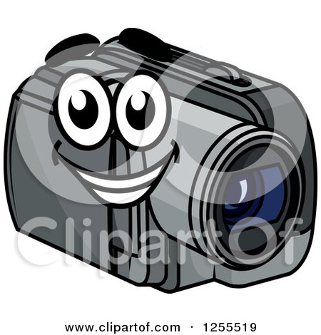 Clipart of a Happy Handy Cam - Royalty Free Vector Illustration by Vector Tradition SM