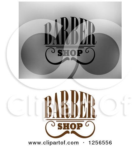 Clipart of Barbershop Designs - Royalty Free Vector Illustration by Vector Tradition SM