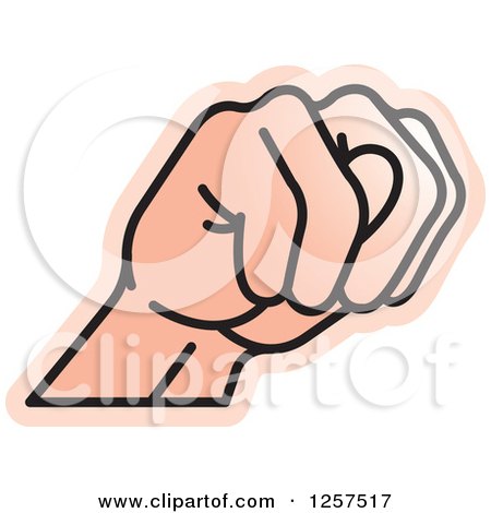 Clipart of a Sign Language Hand Gesturing Letter C - Royalty Free Vector  Illustration by Lal Perera #1257523