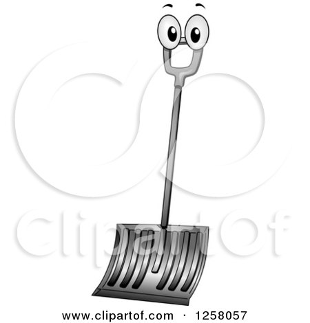 Clipart of a Show Shovel Character - Royalty Free Vector Illustration by BNP Design Studio