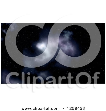 Clipart of a Star Cluster Outer Space Background - Royalty Free Illustration by KJ Pargeter