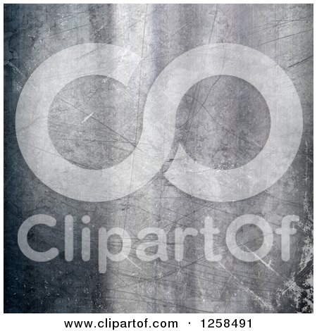 Clipart of a Scratched Metal Background - Royalty Free Illustration by KJ Pargeter