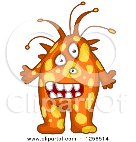Clipart of a Monster - Royalty Free Vector Illustration by Vector Tradition SM