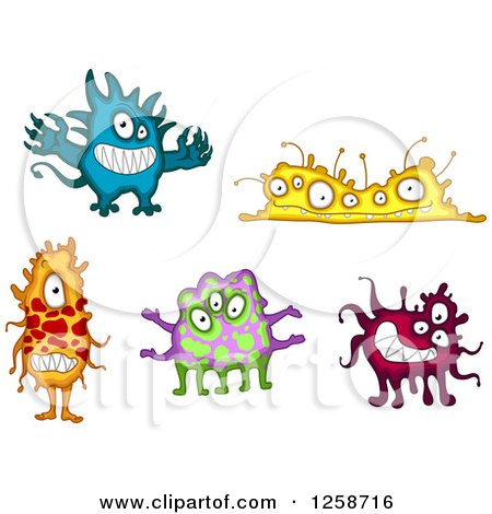Clipart of Monsters - Royalty Free Vector Illustration by Vector Tradition SM