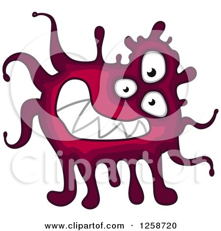 Clipart of a Grinning Monster - Royalty Free Vector Illustration by Vector Tradition SM
