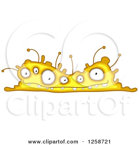 Clipart of a Yellow Monster - Royalty Free Vector Illustration by Vector Tradition SM