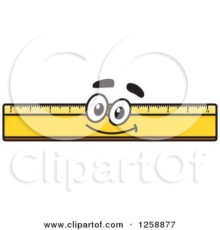 Clipart of a Happy Ruler - Royalty Free Vector Illustration by Vector Tradition SM
