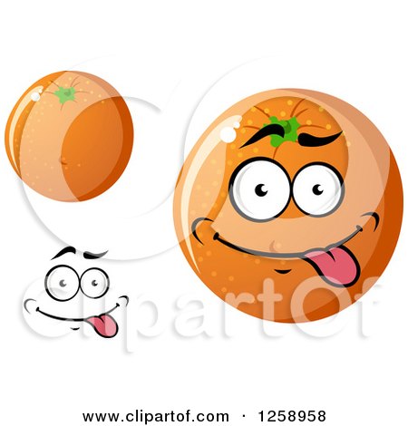 Clipart of Oranges - Royalty Free Vector Illustration by Vector Tradition SM