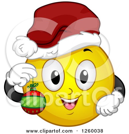 Clipart of a Christmas Santa Claus Wearing a Hawaiian Shirt and Waving -  Royalty Free Vector Illustration by BNP Design Studio #1513025